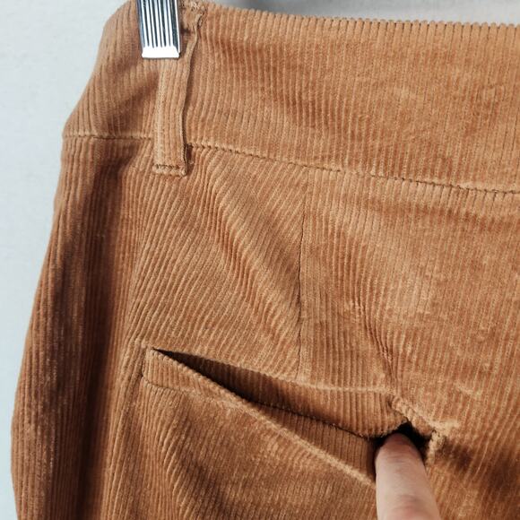 Boden Flare High Rise Corduroy Pants Dark Tan UK 14R US 10R R0180 NWT - Picture 11 of 16